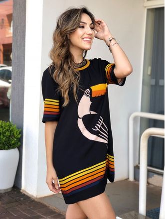 vestido t shirt segredo