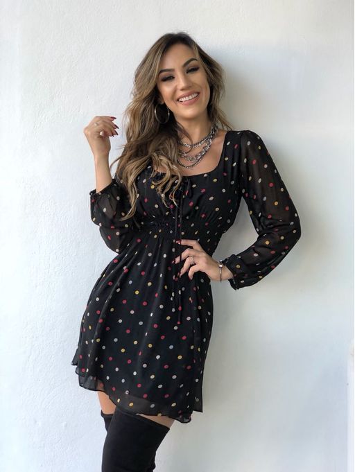 vestido as bolinhas