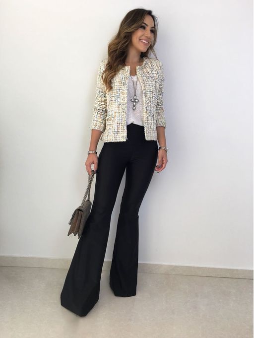 jaqueta de tweed