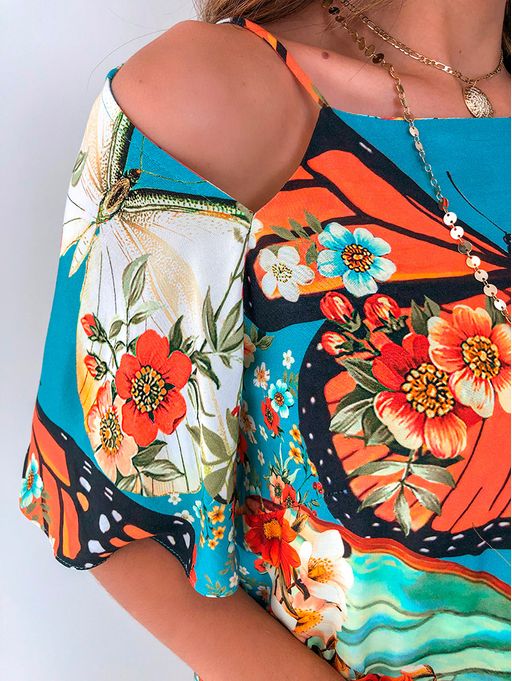 vestido farm borboflor