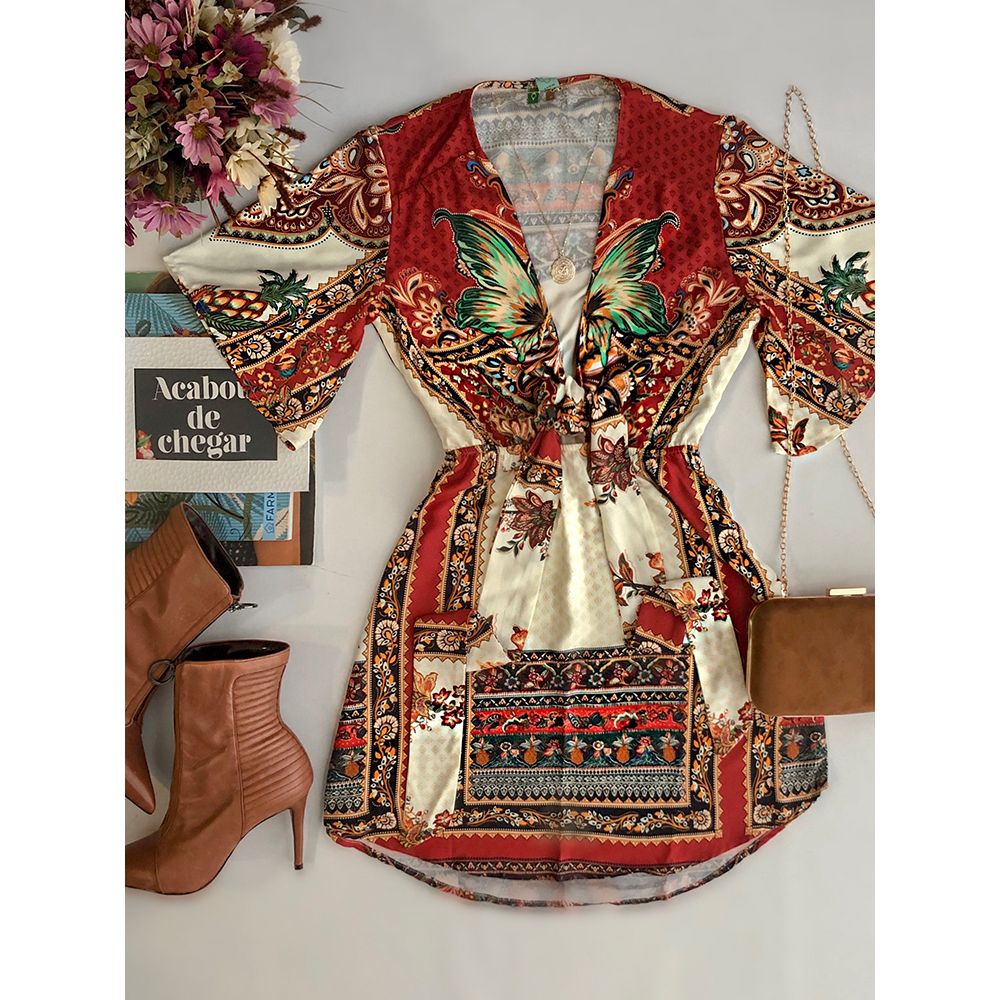 vestido midi gili farm