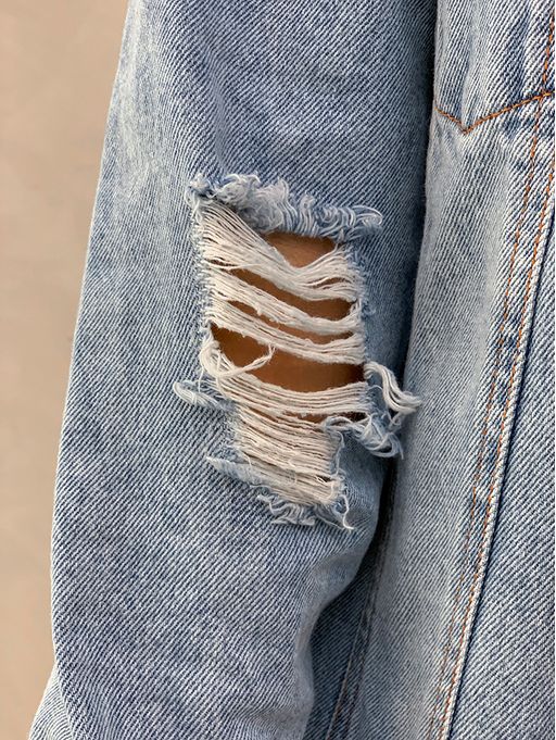 jaqueta jeans detonada farm
