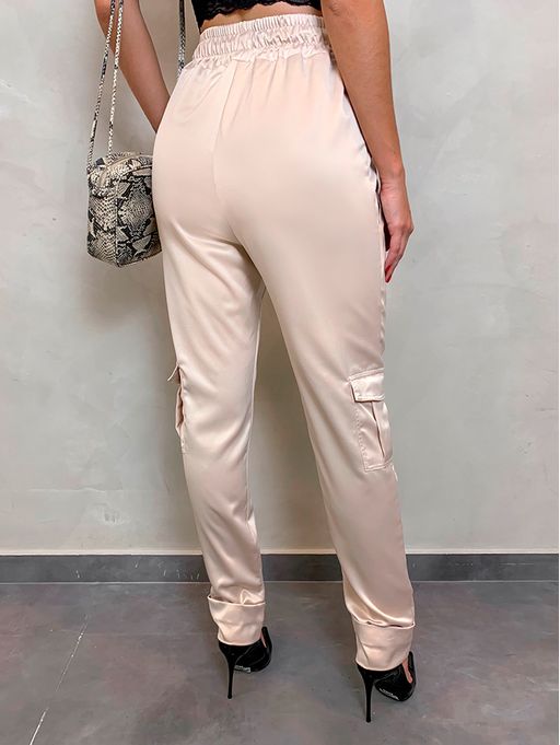 calça jogger cetim