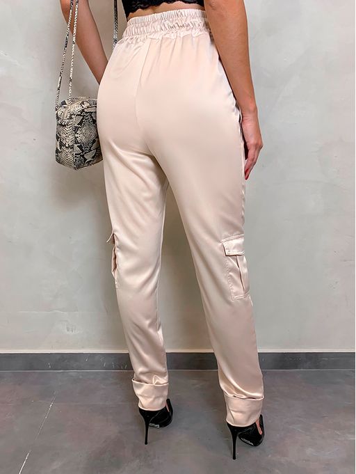 calça jogger feminina cetim