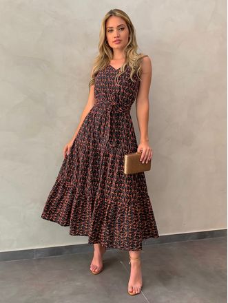 vestido de lã midi