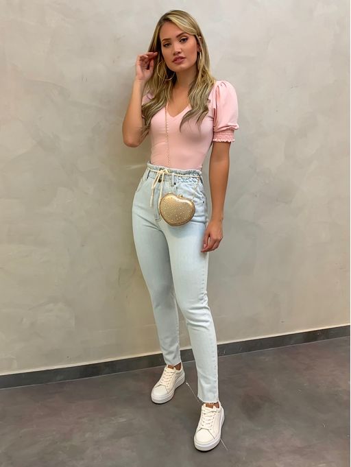 calça clochard com body