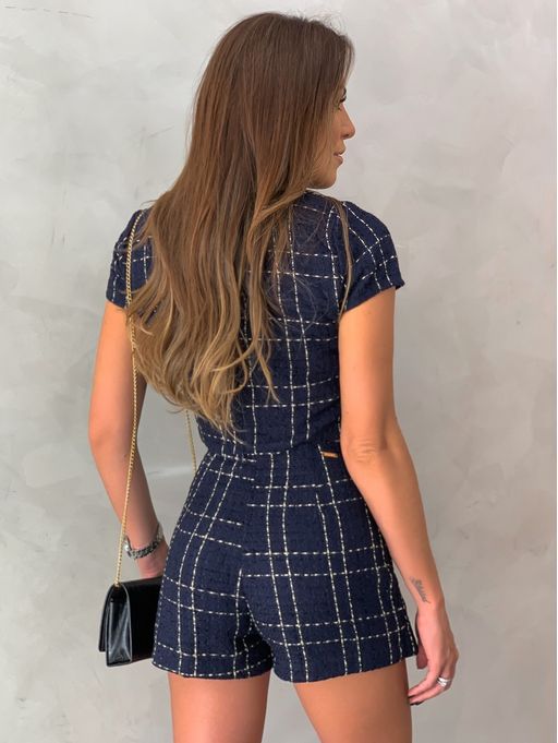 short saia tweed
