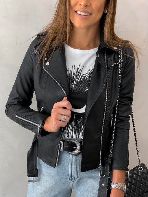 jaqueta de couro eco