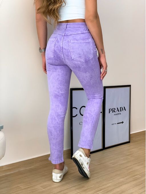 Calca Jeans Karine Purple Estacao Store Calca Jeans Karine Purple Estacao Store