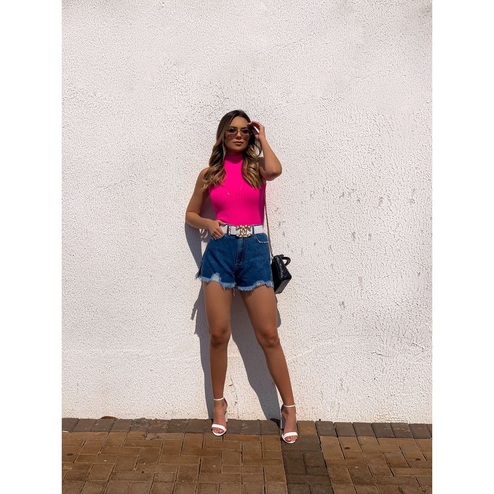 Shorts Jeans Reto Alto Destroyed Jeni Estacao Store Shorts Jeans Reto Alto Destroyed Jeni Estacao Store