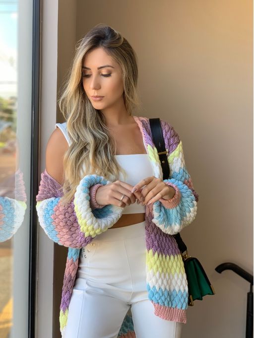 cardigan candy color