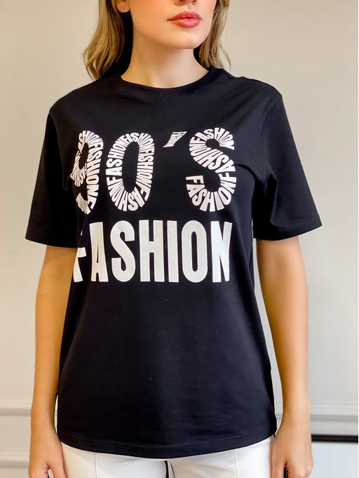 T-Shirt-90-S-Fashion-Preta